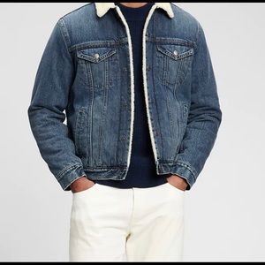 Denim Sherpa Jacket Size M